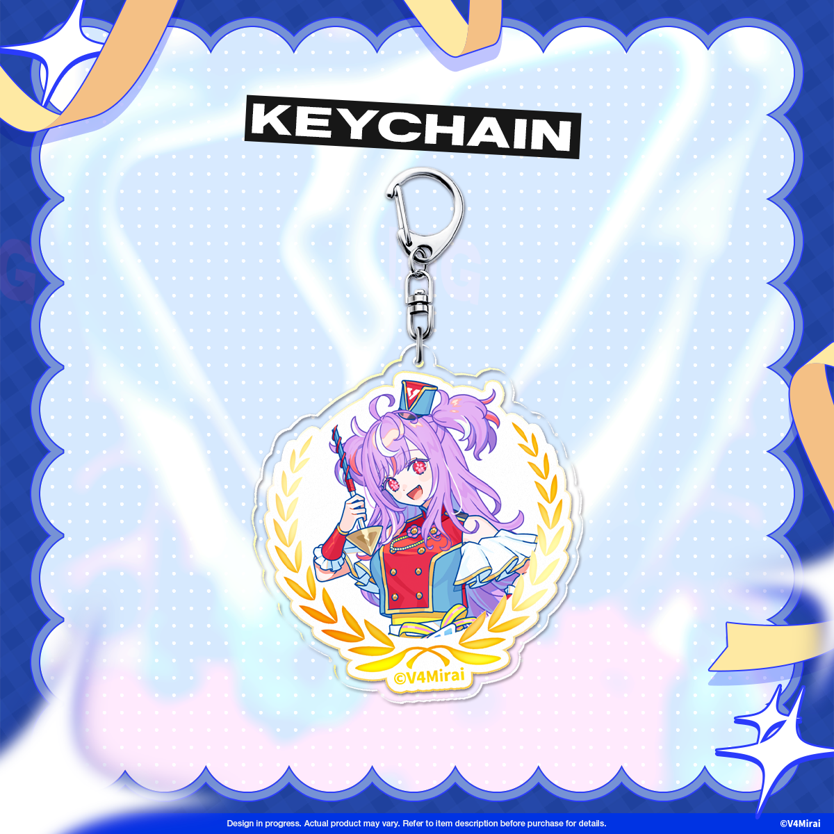 V4Mirai 3rd Anniversary Merch - Acrylic Keychain