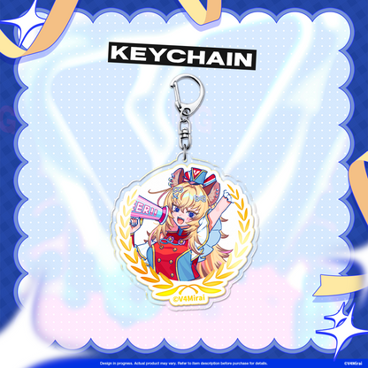 V4Mirai 3rd Anniversary Merch - Acrylic Keychain