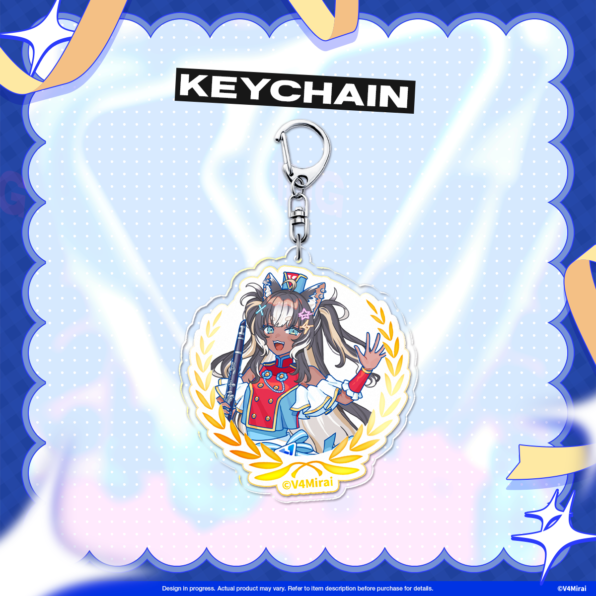 V4Mirai 3rd Anniversary Merch - Acrylic Keychain