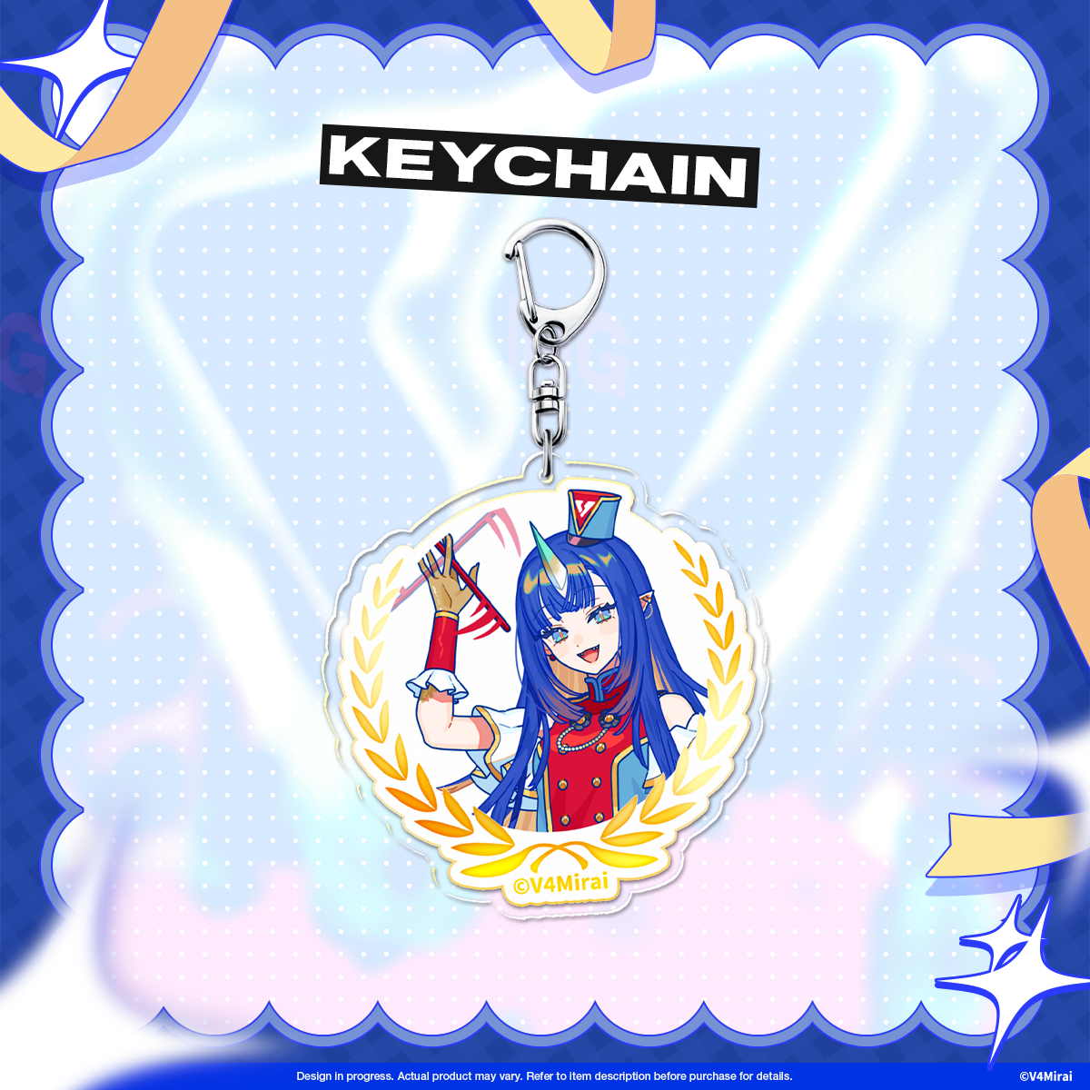 V4Mirai 3rd Anniversary Merch - Acrylic Keychain