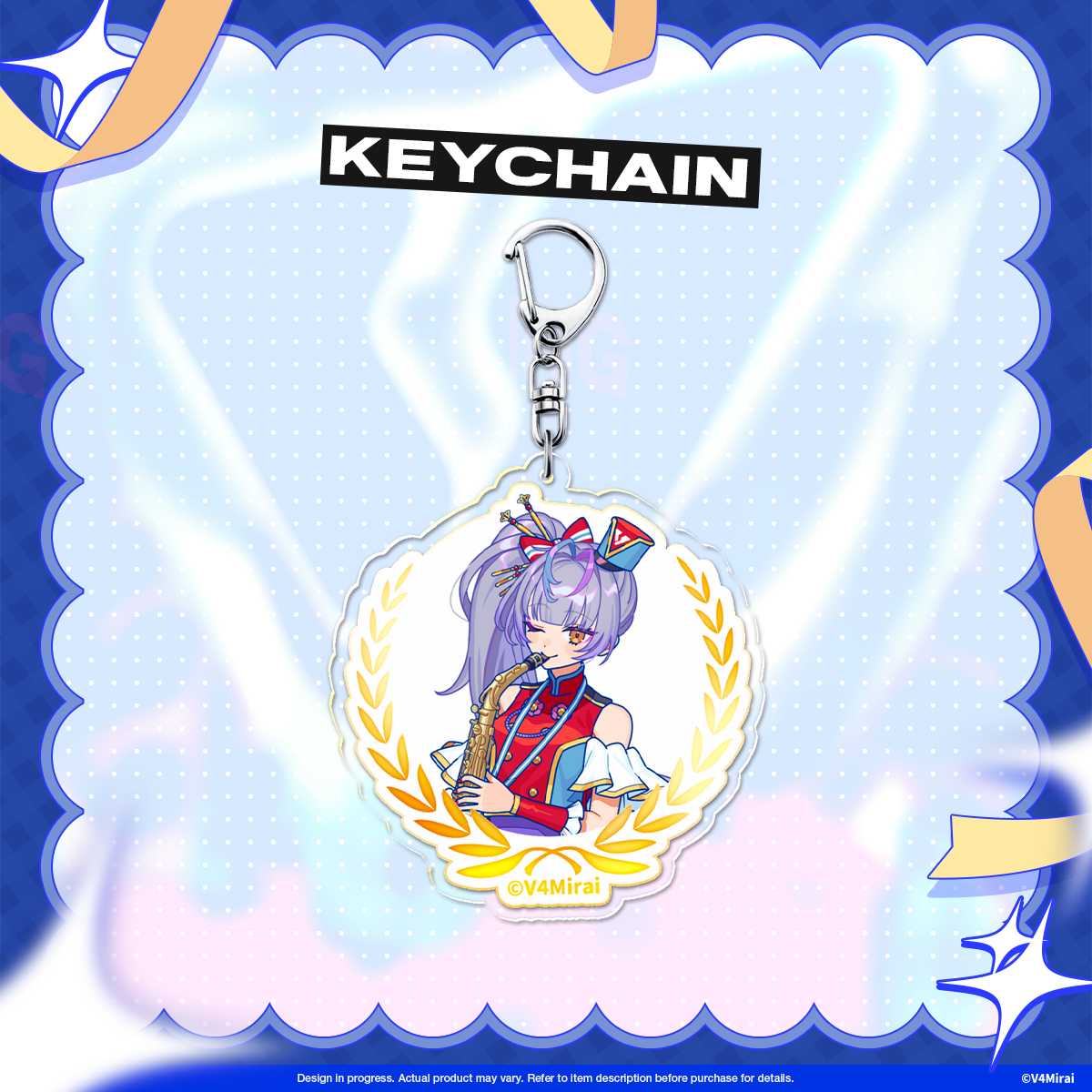 V4Mirai 3rd Anniversary Merch - Acrylic Keychain