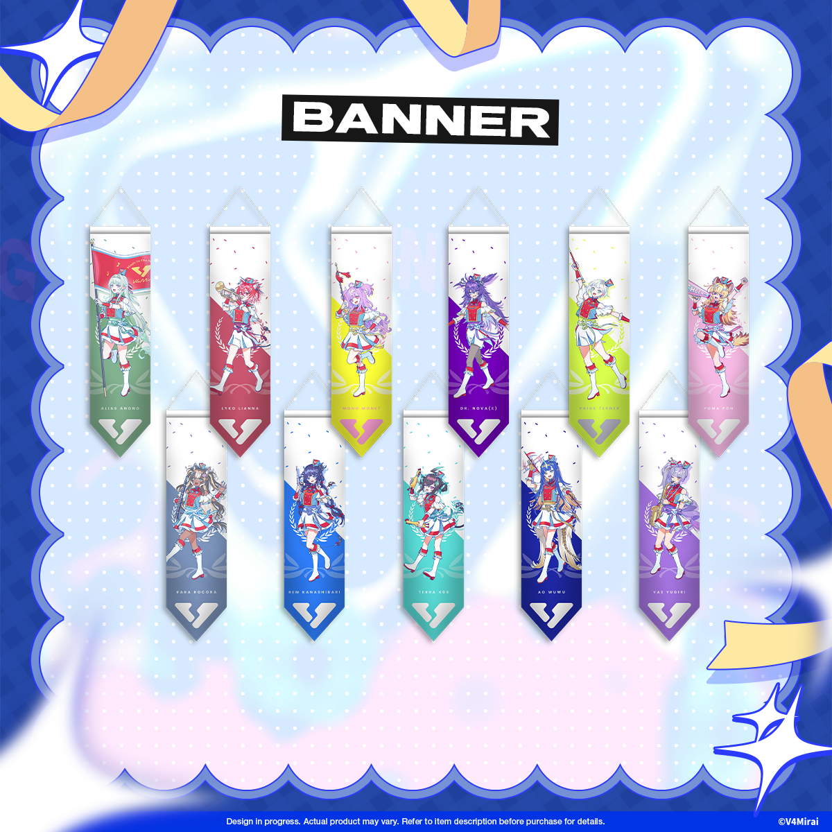 V4Mirai 3rd Anniversary Merch - Banner