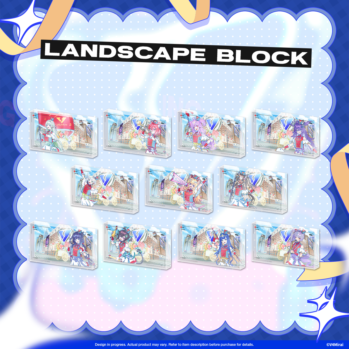 V4Mirai 3rd Anniversary Merch - Landscape Block
