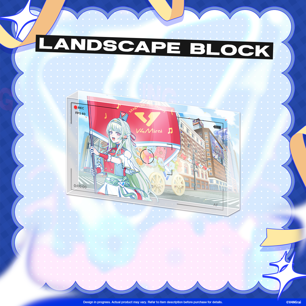 V4Mirai 3rd Anniversary Merch - Landscape Block