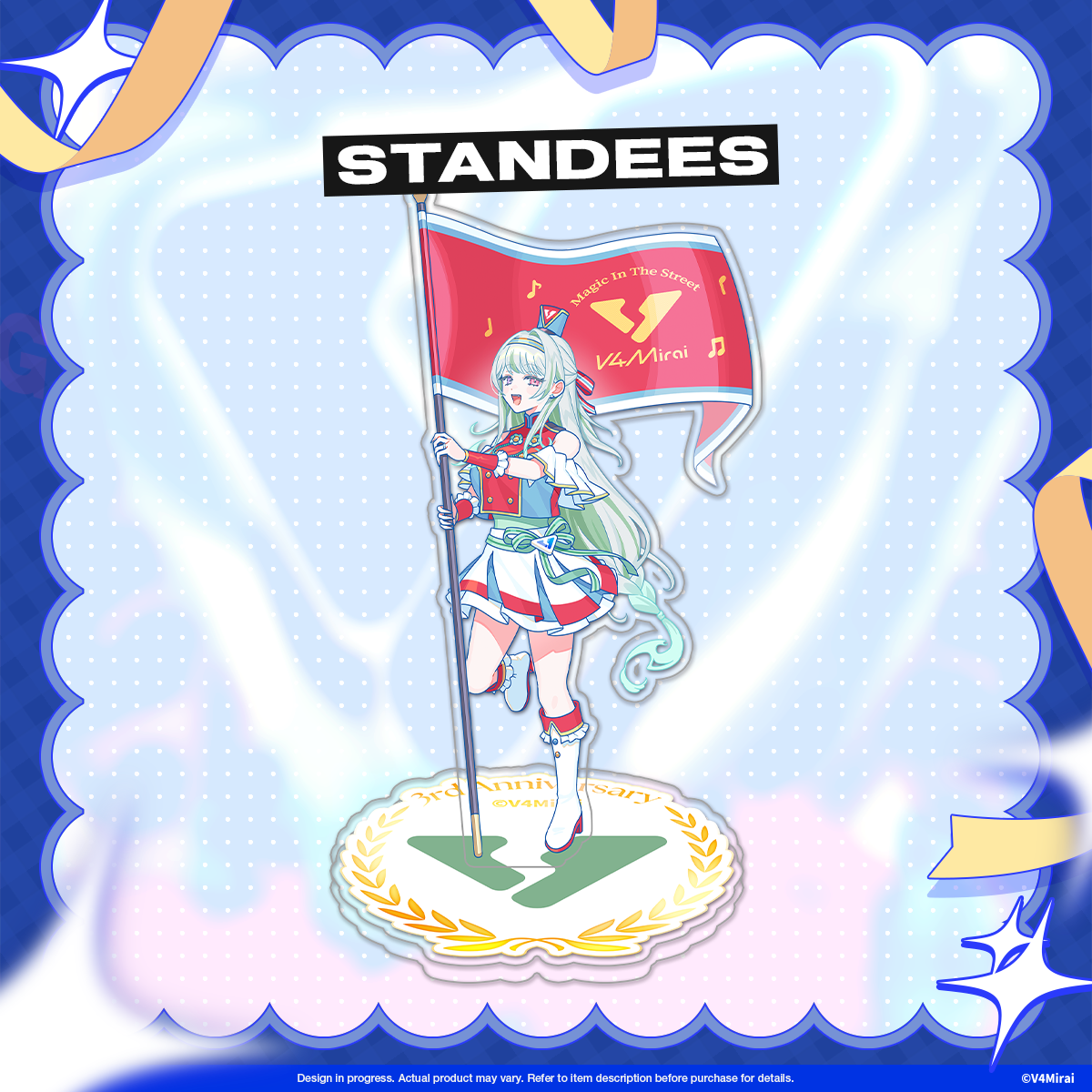 V4Mirai 3rd Anniversary Merch - Acrylic Standee