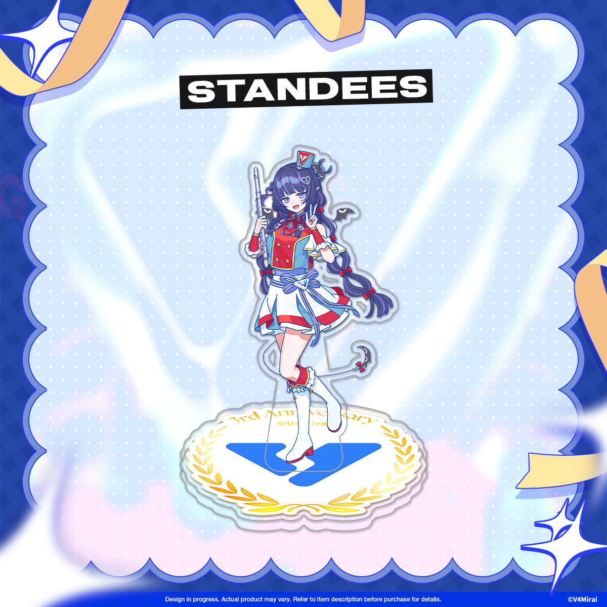 V4Mirai 3rd Anniversary Merch - Acrylic Standee