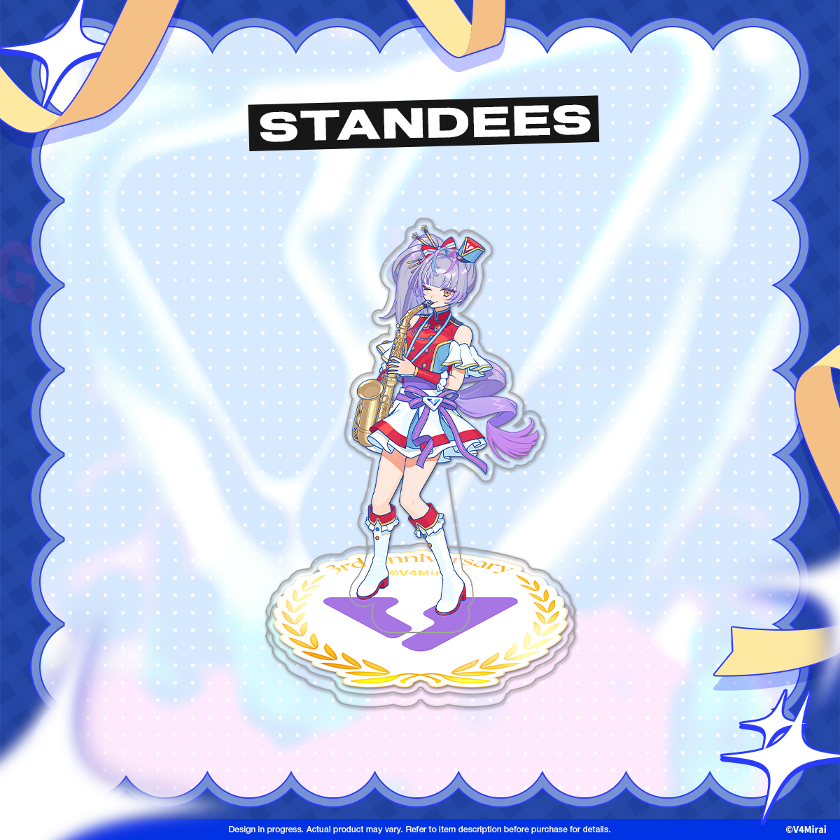 V4Mirai 3rd Anniversary Merch - Acrylic Standee