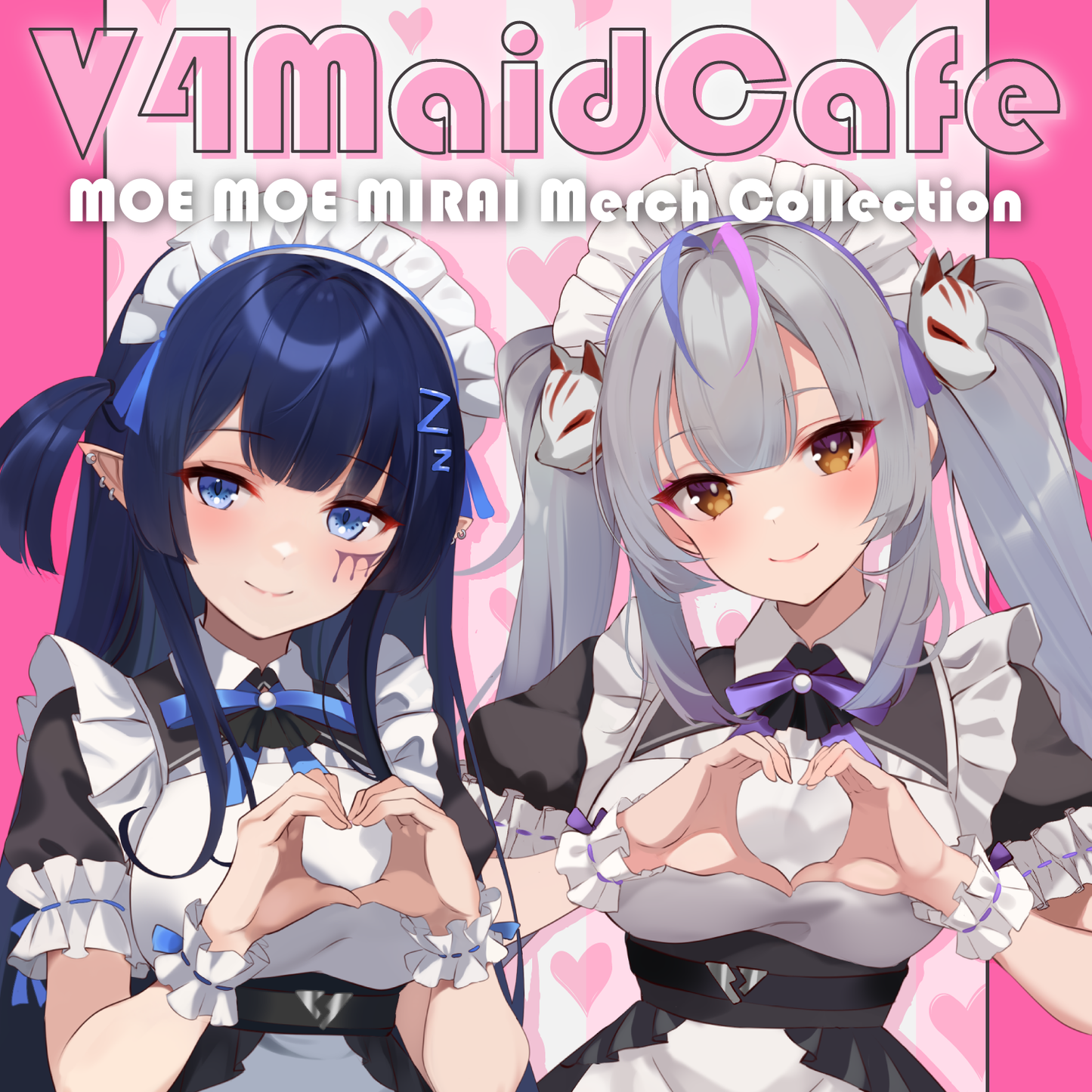 V4MaidCafe B2 Tapestry - REM & Yae